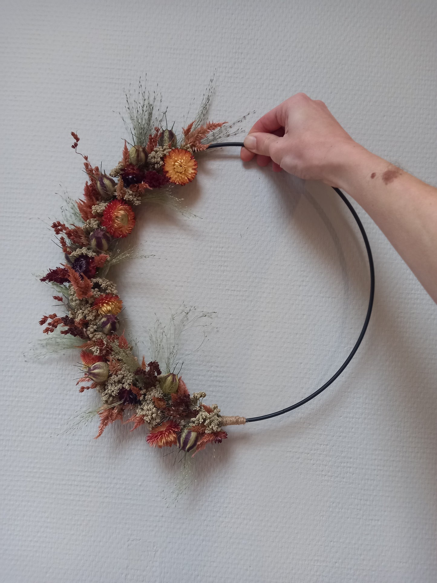 Droogbloemenring - 30 cm