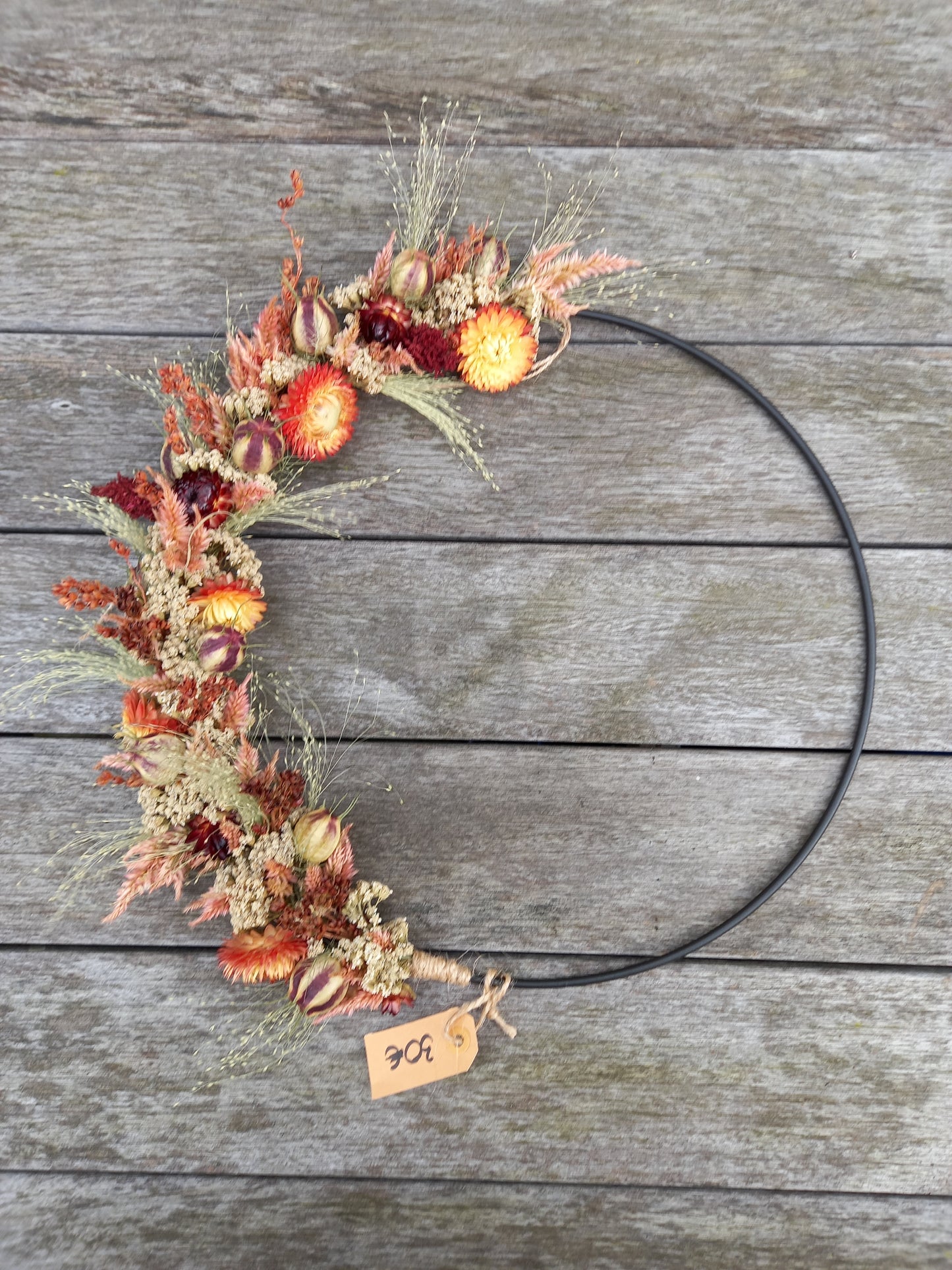 Droogbloemenring - 30 cm