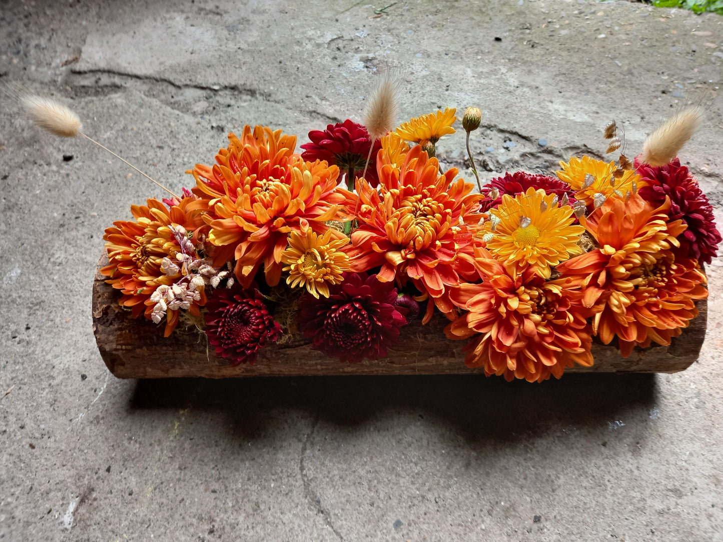 Bloemstuk chrysanten - 30 cm