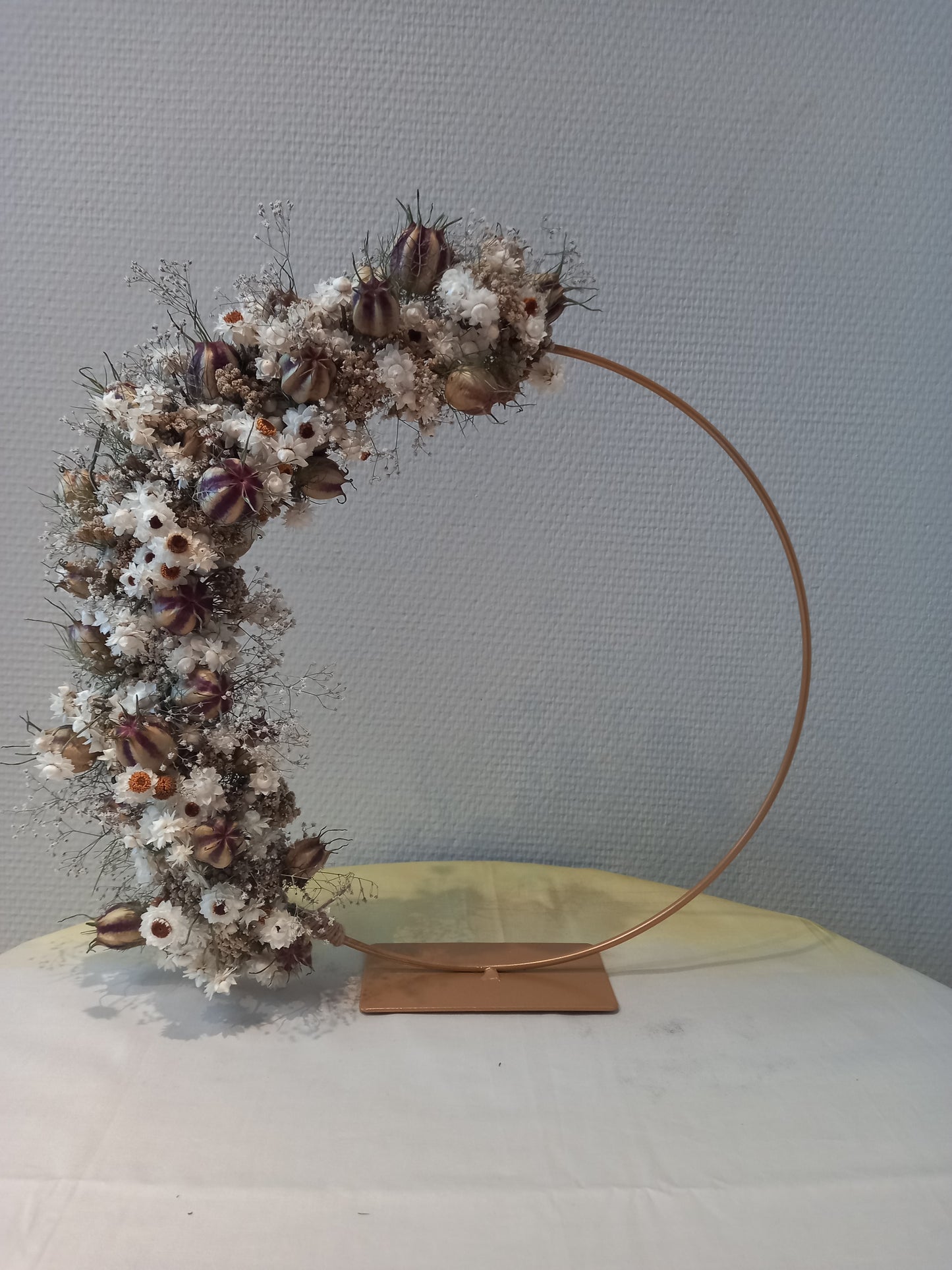 Staande droogbloemenring - 30 cm